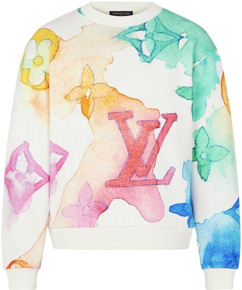 lv monogram watercolor.